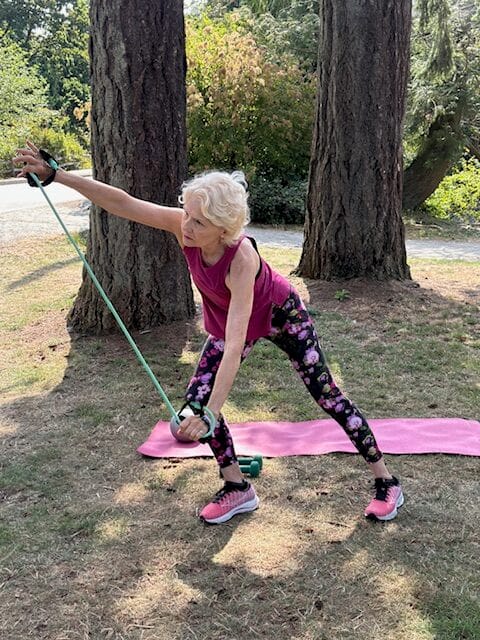 Sarah Stirling practising mindful fitness